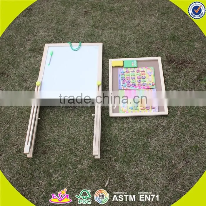 2017 wholesale baby wooden sketchpad toys mini kids wooden sketchpad toys, educational children wooden sketchpad toys W12B095