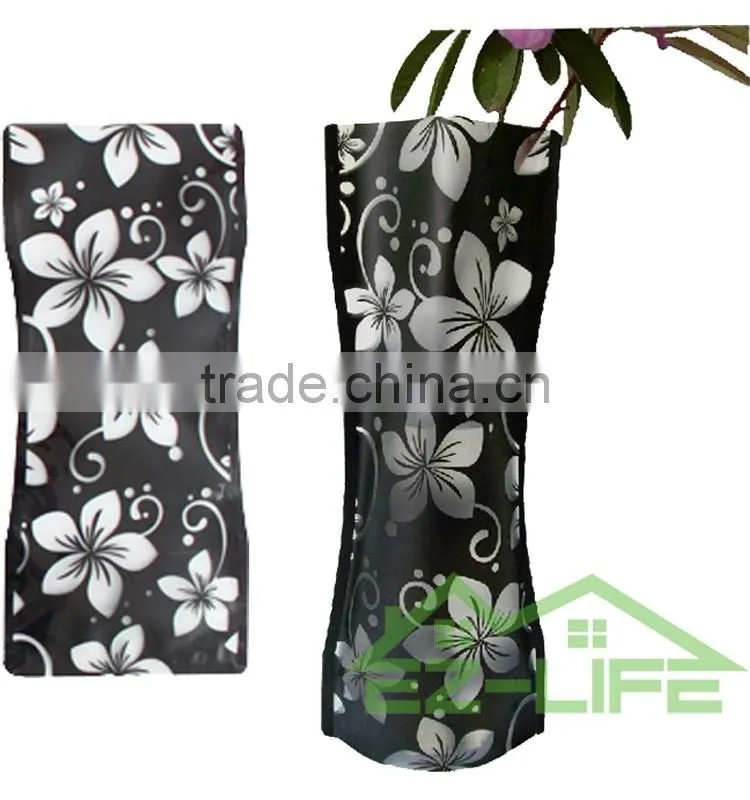 Best Creative Environmental Clear Artificial Acrylic Foldable Plastic Vase for food