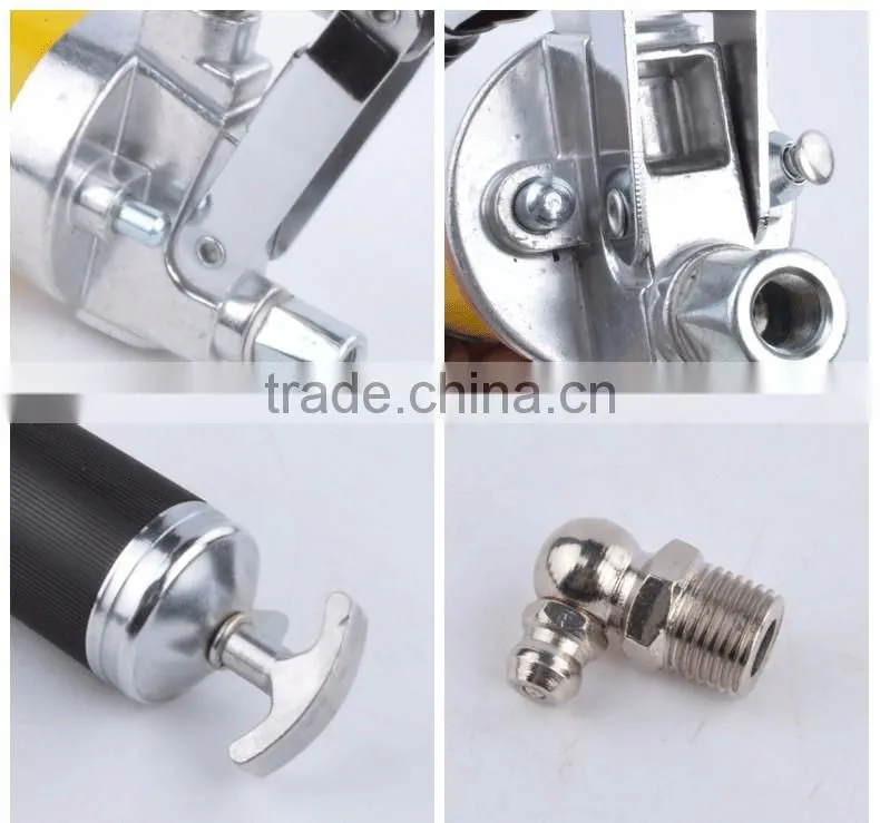 Industrial Patented Zinc Double Pump Grease Gun