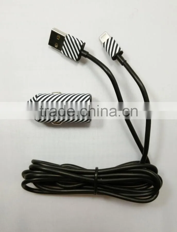2015 new design USB car charger for Iphone Samsung & Blackberry