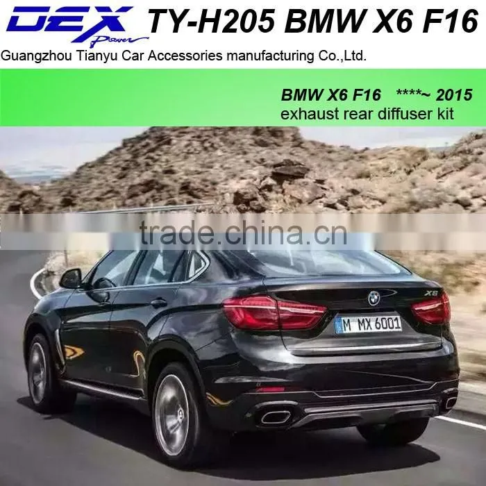 auto part suv exhaust rear diffuser kit for BM---W X6 F16