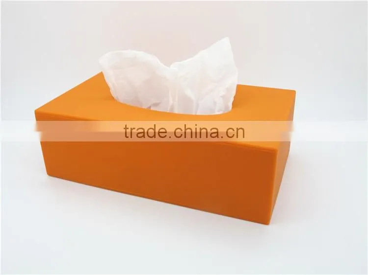 2016 High qulaity Silicone eco-friendly desktop tissue box
