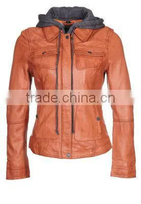 ALIKE pu leather jacket women