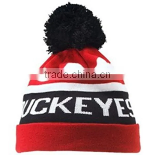 bulk cheap wholesale custom winter hat with top ball