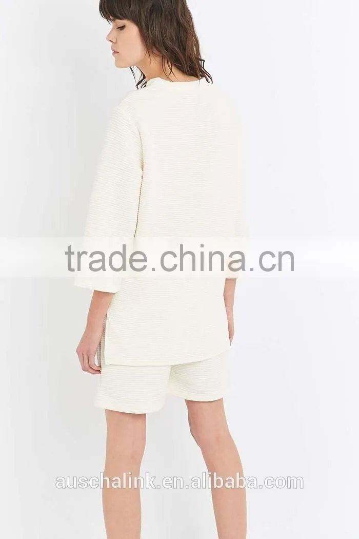best selling women 100% polyester white sweatshirt for sale