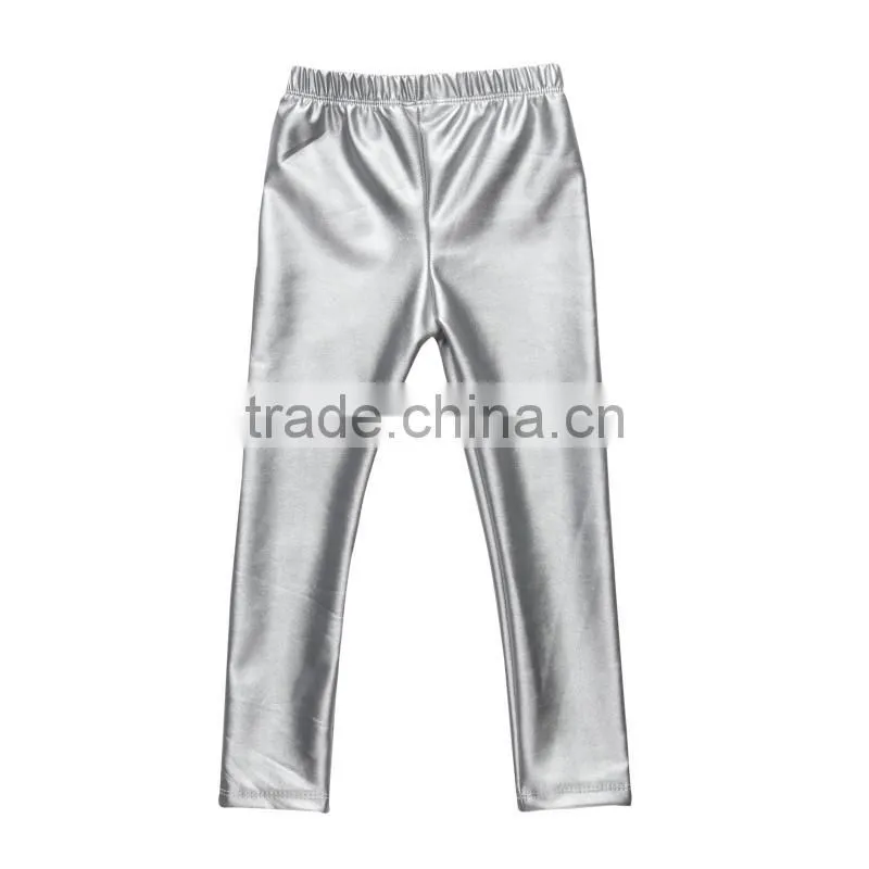 Hot sales baby clothing baby leggings boutique baby leather trousers kids long pants
