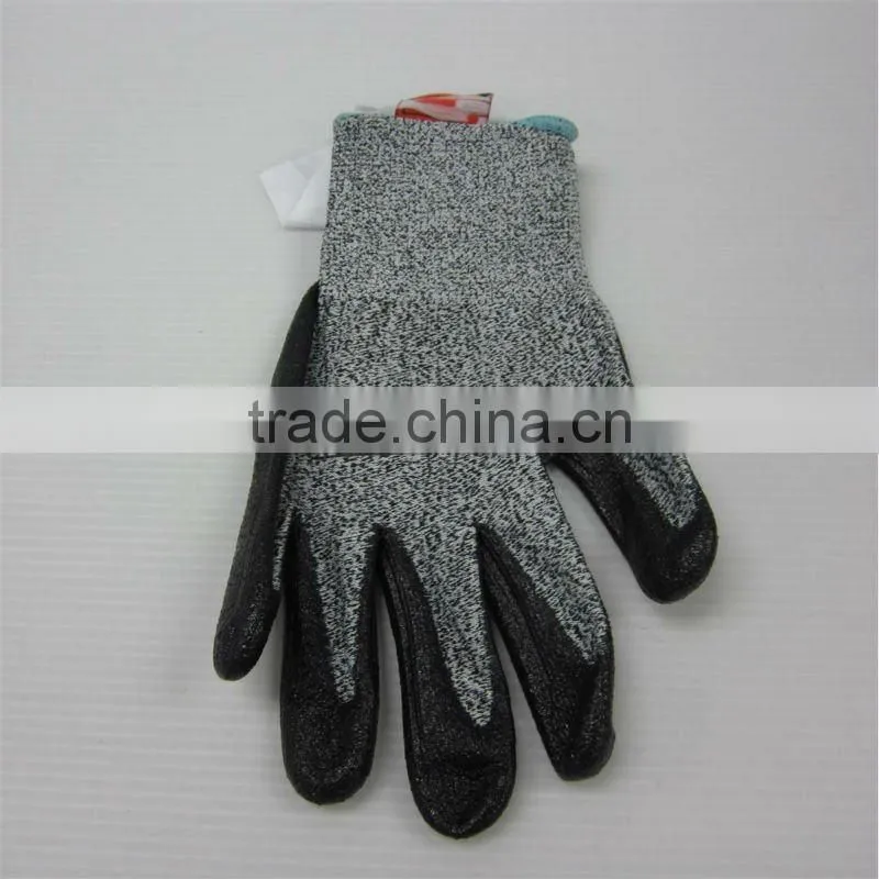 Nitrile coating High polyethylene knitted gloves All-purpose safety gloves