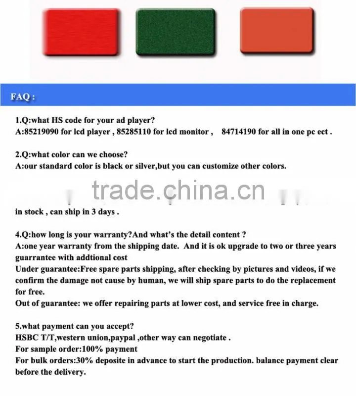 55inch CHIMEE digital signage display, advertising player, screen, monitor