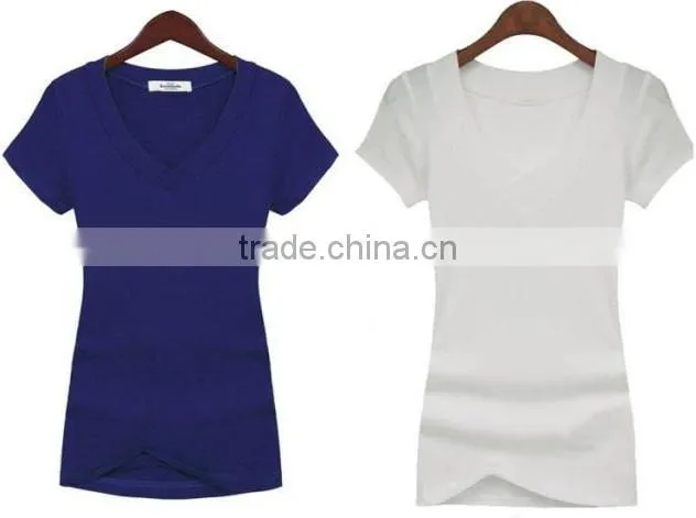 2016 Hot Promotion Chep Price Blank Cotton T-shirt Bulk Wholesale Hot Sale T-shirt Various Colors T-shirt Soft Good Shirt