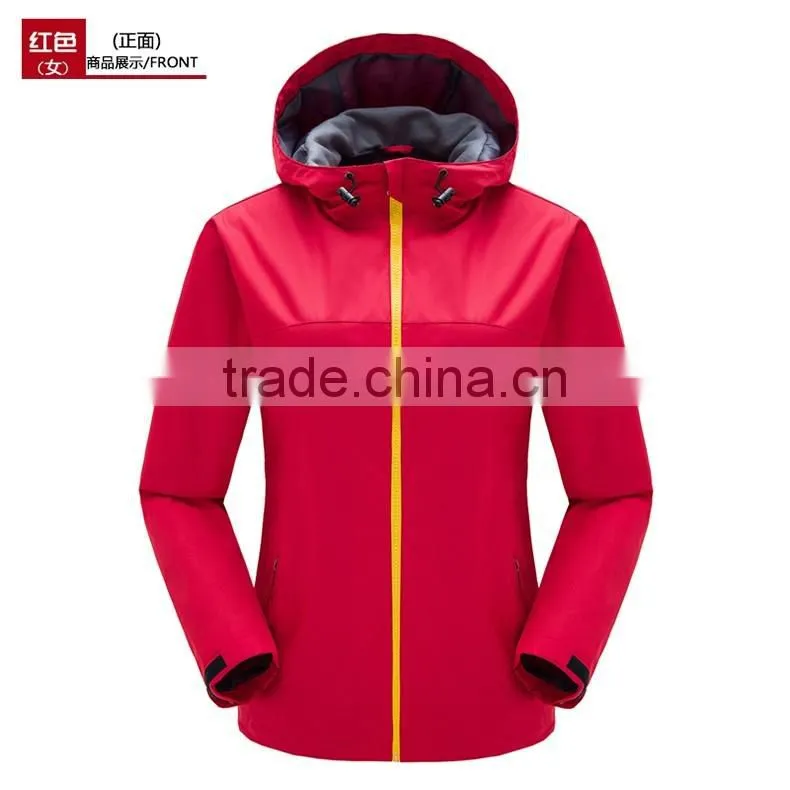 Latest design hot sale personalized men outdoor waterproof windproof mauntaineering Jackts/sport jackets