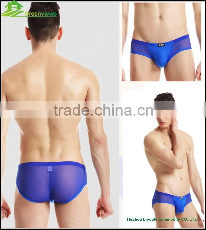 Cotton spandex printing men boxer comfortable and Breathable Men mesh underwear men boxer briefs
