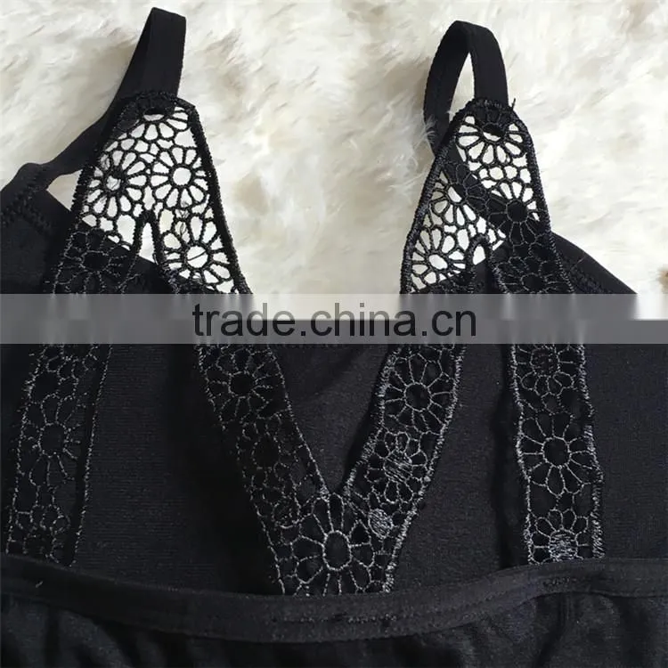 Wholesale China factory soft M beauty back sexy women underwear sports bra without steel ring