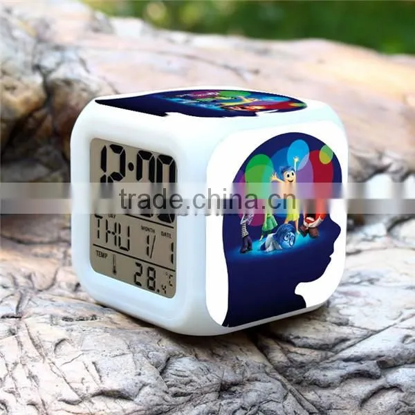 Sveda led digital clock, Inside Out LED clock promotion gift for kids, digital alarm clock OEM order accept