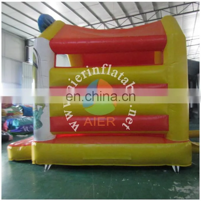 high quality outdoor inflatable castle house / children's toys jumping bed inflatable with slide