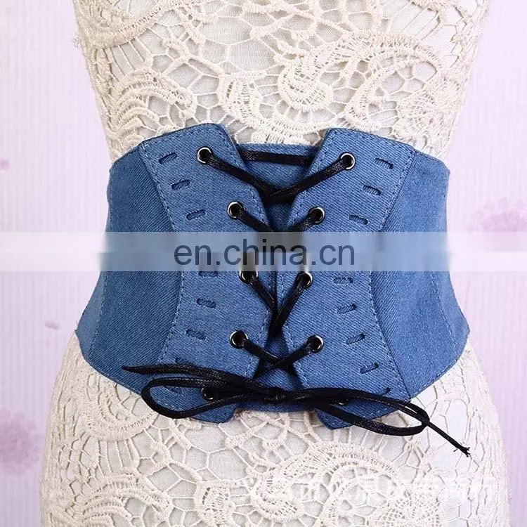 wholesale newest desgin extra wide belt waist cincher corset belt with rivet