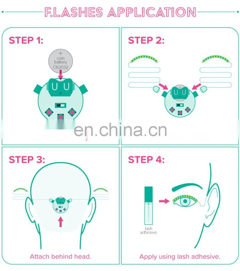 Newest shining charming LED eyelashes for party halloween christmas Powered LED Lashes