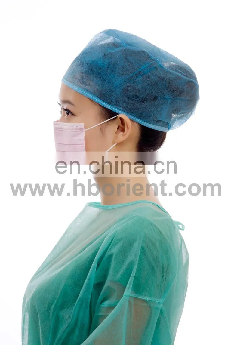 Surgical breathable anti mers PP 2 py 3ply mouth cover with earloop