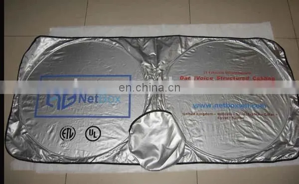 Car Sun shade silver Nylon front window polyester from leading car sunshade supplier in China