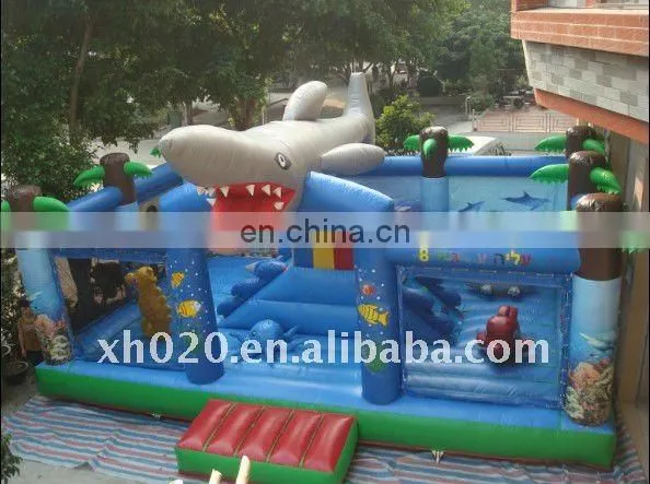 Endless fun and populare outdoor or indoor commercial grade vinyl tarpaulin giant inflatable amusement park FU025