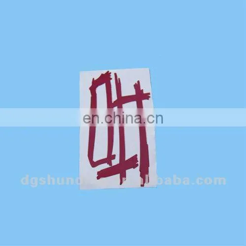 custom thin metal showcase stickers