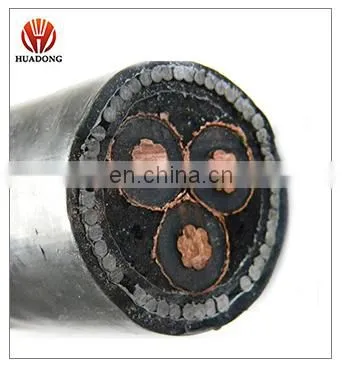 3X150mm2 Medium voltage PVC sheathed XLPE insulated copper power cable