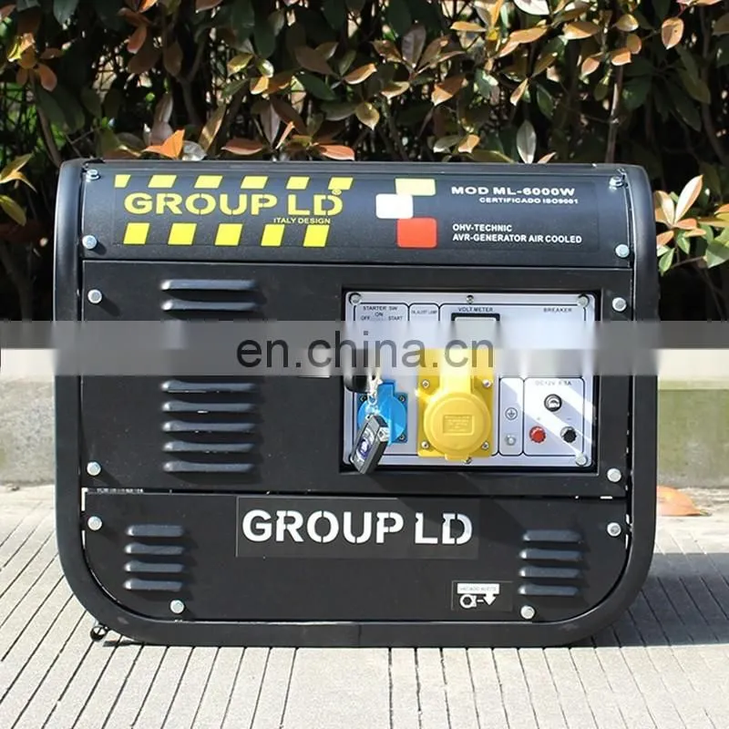 BISON (CHINA) 2kva 2kw 6.5HP Alternator 8500W Silent Single Phase Cam Professional Gasoline Generator