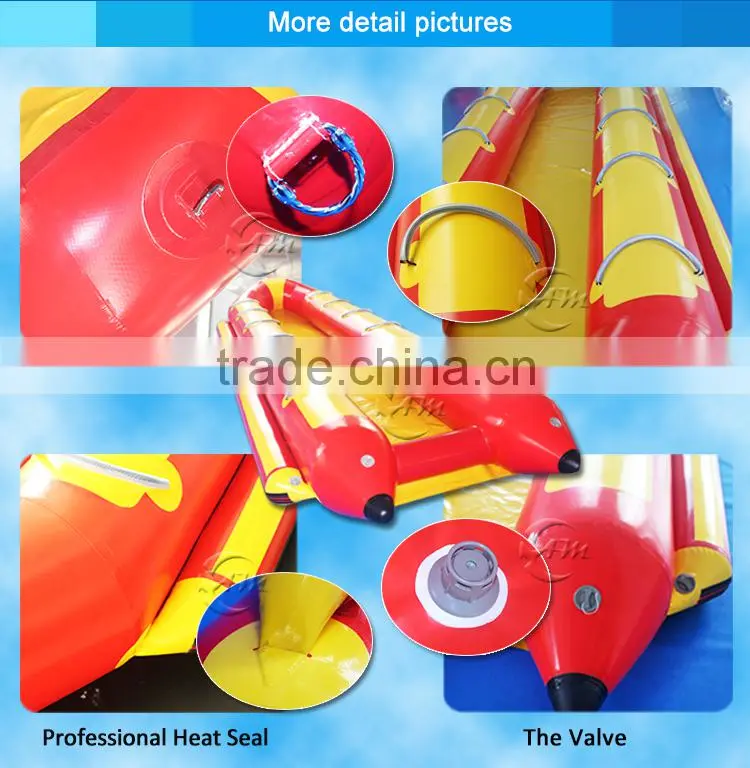 10 peoples 5.5m*3m of the banana inflatable boat for sale