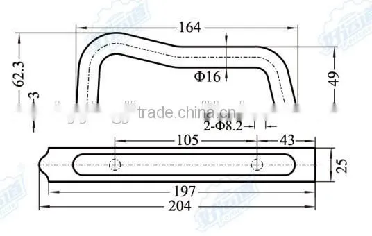 02500 Trailer door handle