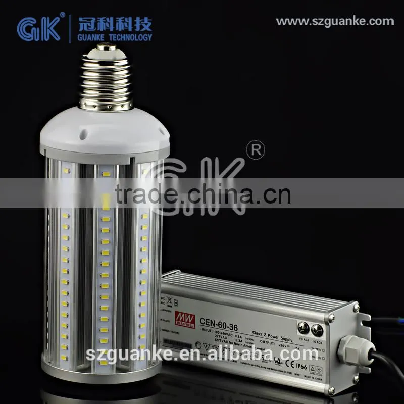 Samsung5630 IP64 LM80 5 years warranty E26 E39 edison mogul base 54W led cobra head street light