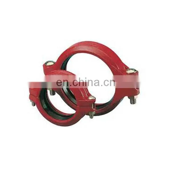 OEM cast iron hand water mist fire fighting equipment pipe clamp parts