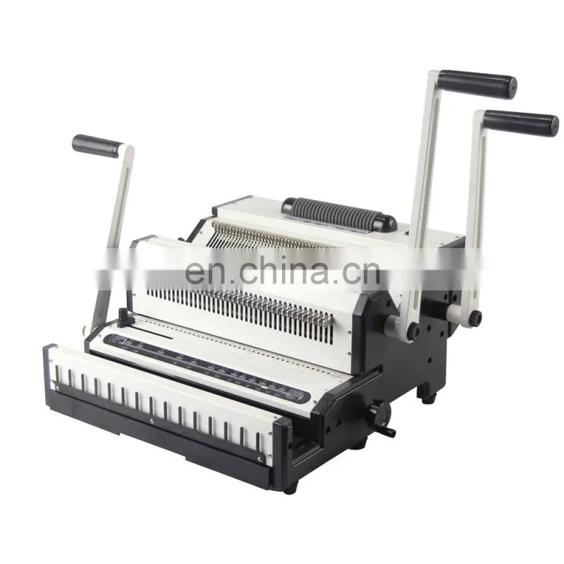 best selling Multi-functional 2 IN 1 Spiral Coil and Wire binder Binding Machine SBM-SW2500A