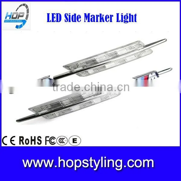 china supplier LED Car light Clear lens Side marker light for E90 E91 E92 E60 E61 E82 E88