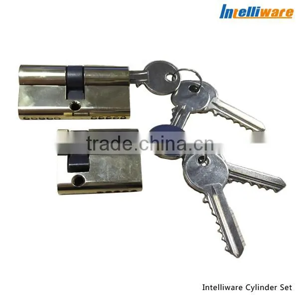 Double Turn Door Lock Cylinder Set