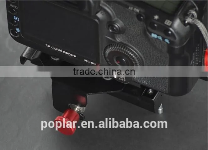 Poplar China supplier high quality Camera rig Best stability DSLR double Handheld Video gimbal Stabilizer for Digital