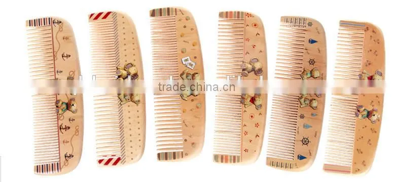 Whosale Children Hair Brush Set , Mini Pocket Comb ,Wooden Comb For Kid