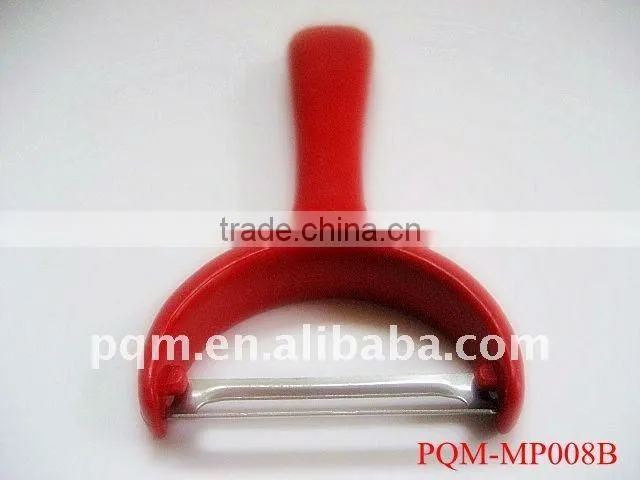 Passing food grade convenient used Y shape red veggie peeler 008B