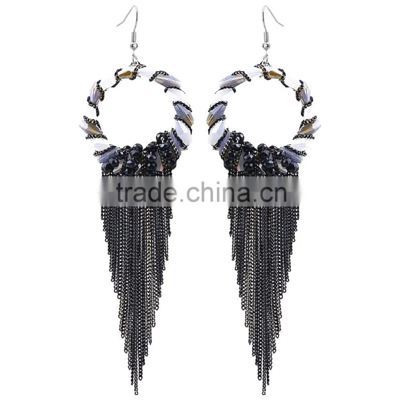 2015 new style fashion long earrings cheap earrings,long tassel earring