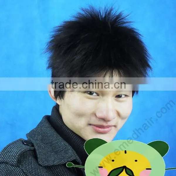 China supplier wholesale top sale natural hair wig for men