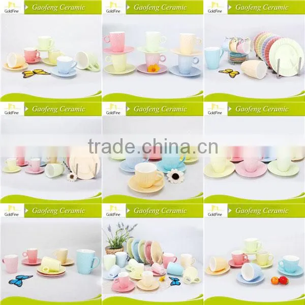 mesotherm &colorful new bone china cup & saucer