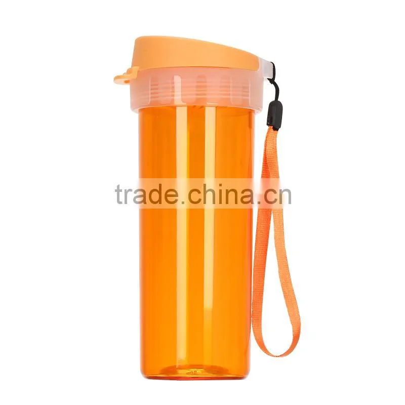 Filter plastic handle tea Water Bottles, Colorful plastic water cup bottle,vacuum cup