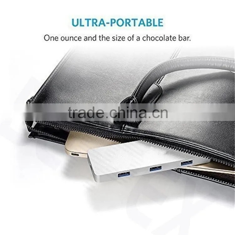 USB Hub 3.0 4 Ports to Type C Adatper for charge & data transfer