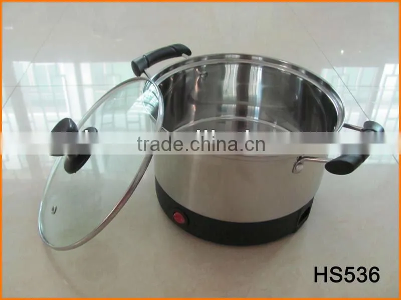 HS536 Straight Shape Stainless Steel Electric Pot