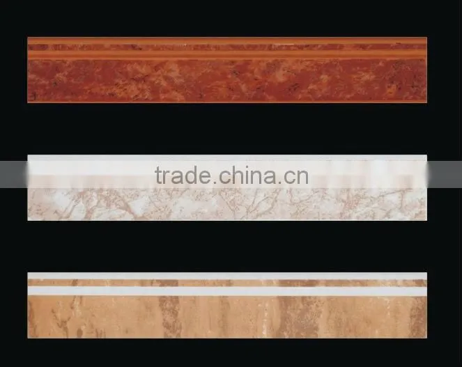 Glazed wall ceramic skirting tile 80X450mm