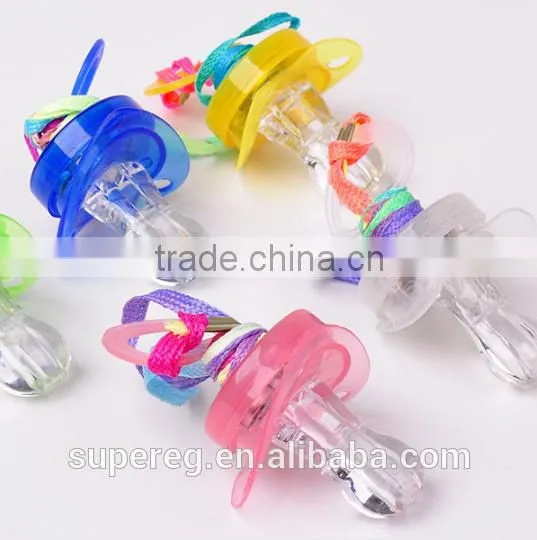 LED Flashing Pacifier Whistle Party Supplies Fun Toy Survival Tool Flash Glow Sticks Bar-up voice toy
