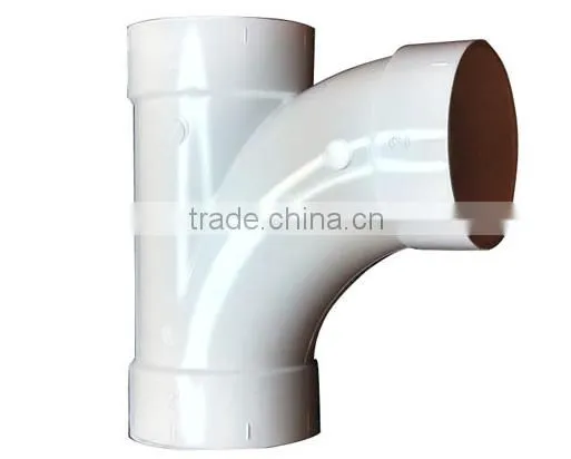2 inch plastic pvc y tee , pvc 45 degree lateral tee , customized processing of plastic parts