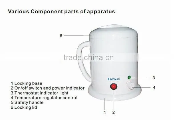 A-1000 CE paraffin wax heater for depilation/ painless hair depilator waxing heater machine