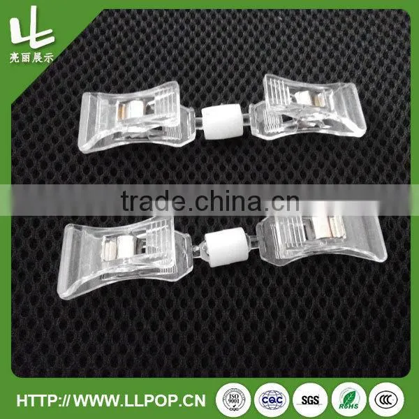 Acrylic POP Sign Holder Clip Mounting Clamp Merchandise Sign Clip