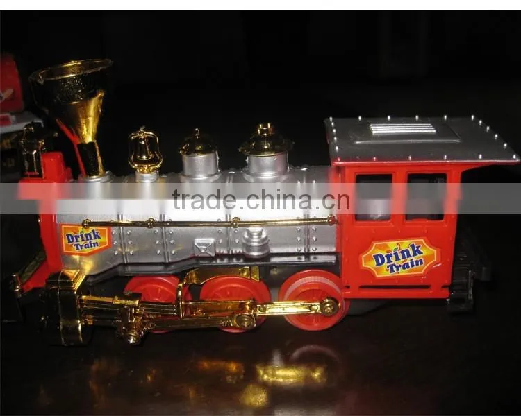 electric train with light and music, Coke bottle train toy, promotion train toy