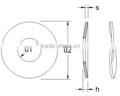 spring steel wave spring washer (DIN137B)