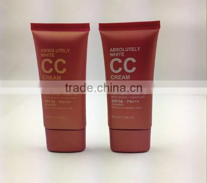 High Quality Super Oval Tube for Makeup Set /50ml Cosmetic Packaging with Metallic Cap